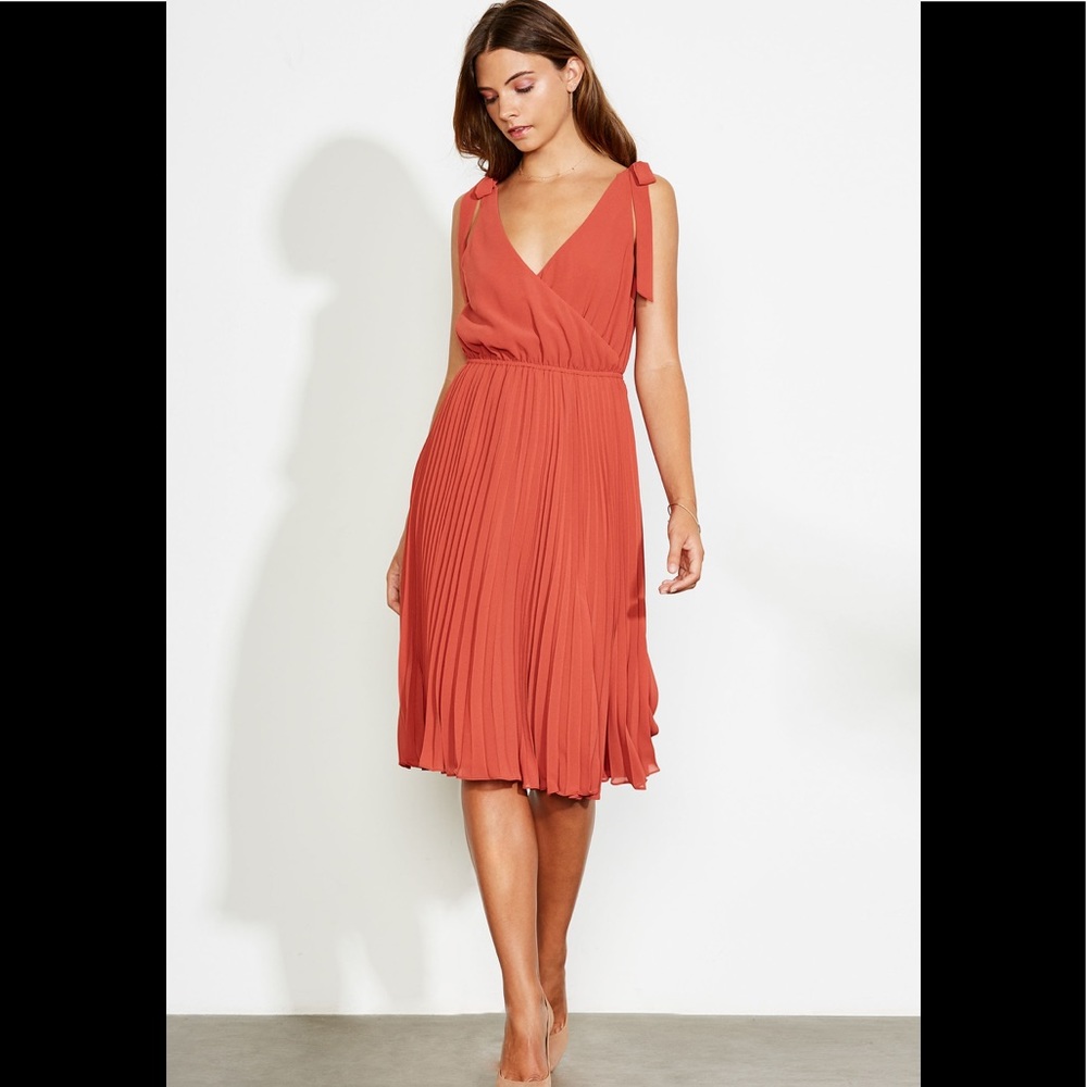 Ali & Jay Left Bank Midi Dress XS in Rust
